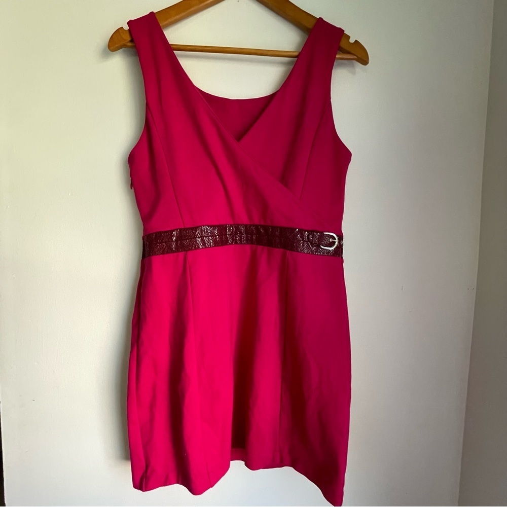 Armani Exchange Bright Hot Pink Mini Sheath Dress size L ✨️5/$30